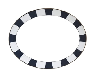 Bernardaud, Galerie Royale Night Blue, Oval platter
