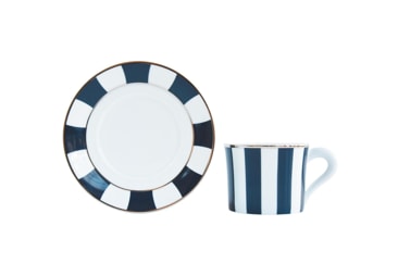 Bernardaud, Galerie Royale Night Blue, Tea cup and saucer