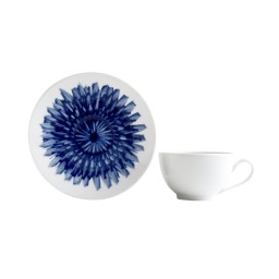 Bernardaud, In bloom, Set of 4 tea cups and saucers