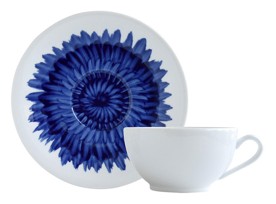 Bernardaud, In bloom, Breakfast cup and saucer