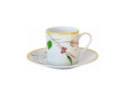 Bernardaud, Jardin Indien, Espresso cup and saucer