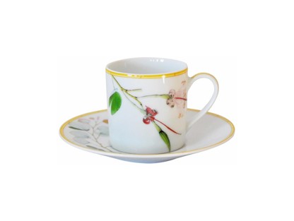 Bernardaud, Jardin Indien, Espresso cup and saucer