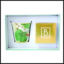 Bernardaud, Jardin Indien, Tumbler with fragrance home candle