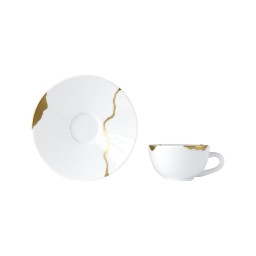 Bernardaud, Kintsugi, Espresso cup and saucer