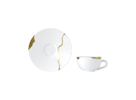 Bernardaud, Kintsugi, Espresso cup and saucer