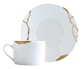 Bernardaud, Kintsugi, Extra tea cup and saucer