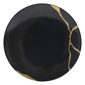 Bernardaud, Kintsugi, Charbon salad plate