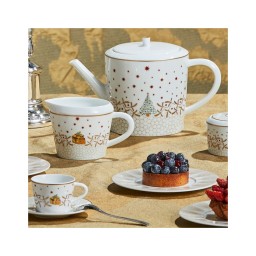 Bernardaud, Noël, Espresso cup and saucer