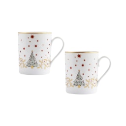 Bernardaud, Noël, Set of 2 mugs