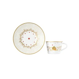 Bernardaud, Noël, Espresso cup and saucer