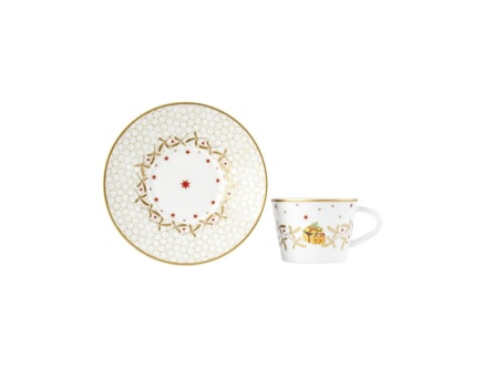 Bernardaud, Noël, Espresso cup and saucer