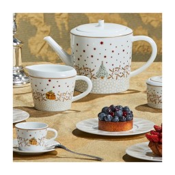 Bernardaud, Noël, Tea cup and saucer