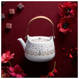 Bernardaud, Noël, Cabas teapot