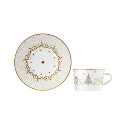 Bernardaud, Noël, Tea cup and saucer