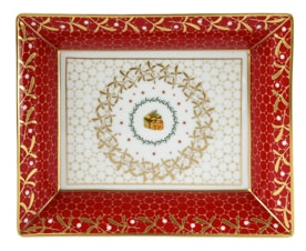 Bernardaud, Noël, Rectangular ashtray