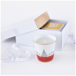 Bernardaud, Noël, Tumbler with fragrance home candle