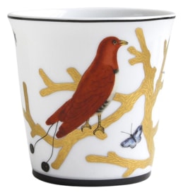 Bernardaud, Aux Oiseaux, Tumbler with fragrance home candle