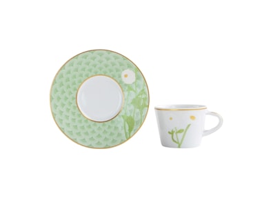 Bernardaud, Praiana, Set of 2 coffee cups and saucers
