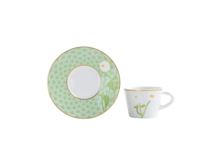 Bernardaud, Praiana, Espresso cup and saucer