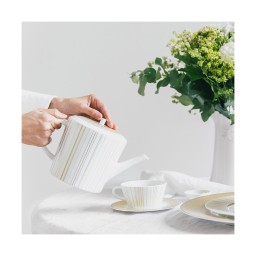 Bernardaud, Sol, Set of 2 coffee cups and saucers