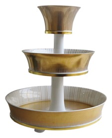 Bernardaud, Sol, 3 tiers tray