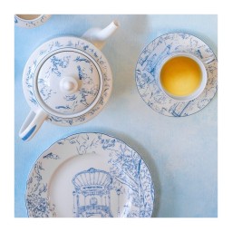 Bernardaud, Tout Paris, Set of 2 coffee cups and saucers