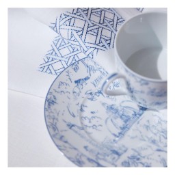 Bernardaud, Tout Paris, Set of 2 coffee cups and saucers