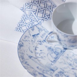 Bernardaud, Tout Paris, Set of 2 tea cups and saucers