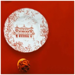 Bernardaud, Tout Paris, Tumbler with fragrance home candle