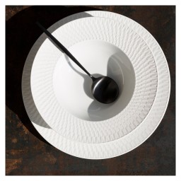 Bernardaud, Twist White, Bread and butter plate