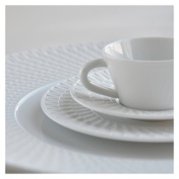 Bernardaud, Twist White, Bread and butter plate