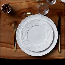 Bernardaud, Twist White, Presentation plate