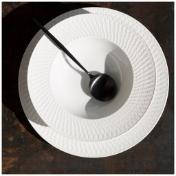 Bernardaud, Twist White, Dinner plate