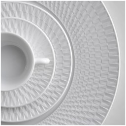 Bernardaud, Twist White, Dinner plate