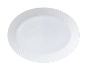 Bernardaud, Twist White, Oval platter