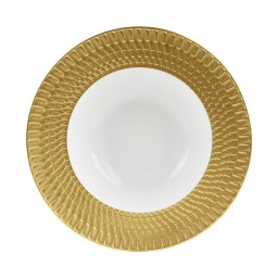 Bernardaud, Twist Gold, Rim soup plate