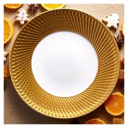 Bernardaud, Twist Gold, Bread and butter plate