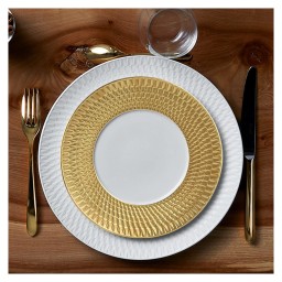 Bernardaud, Twist Gold, Bread and butter plate