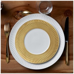 Bernardaud, Twist Gold, Dinner plate