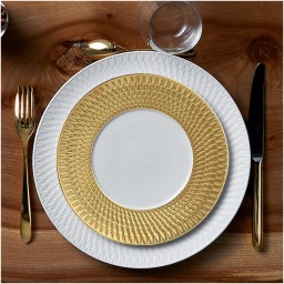 Bernardaud, Twist Gold, Presentation plate