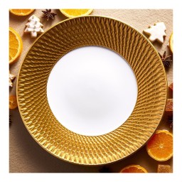 Bernardaud, Twist Gold, Tea cup and saucer