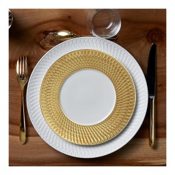 Bernardaud, Twist Gold, Tea cup and saucer