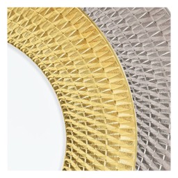 Bernardaud, Twist Platinum, Bread and butter plate