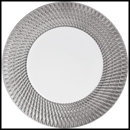 Bernardaud, Twist Platinum, Presentation plate