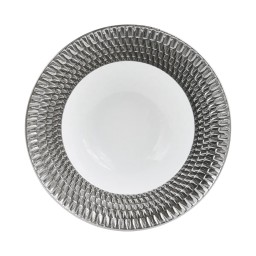 Bernardaud, Twist Platinum, Rim soup plate