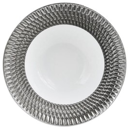 Bernardaud, Twist Platinum, Rim soup plate