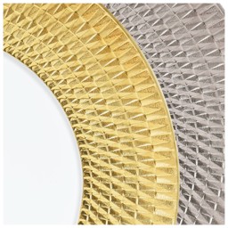 Bernardaud, Twist Platinum, Dinner plate