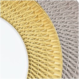 Bernardaud, Twist Platinum, Presentation plate