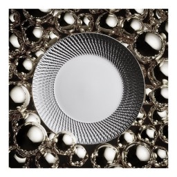 Bernardaud, Twist Platinum, Tea cup and saucer