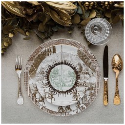 Bernardaud, Versailles Enchanté, Coupe salad plate